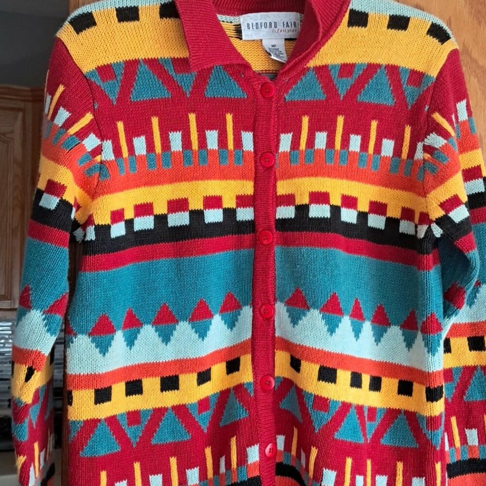 BEDFORD FAIR LIFE STYLE WOMENS CARDIGAN SWEATERS SIZE MP